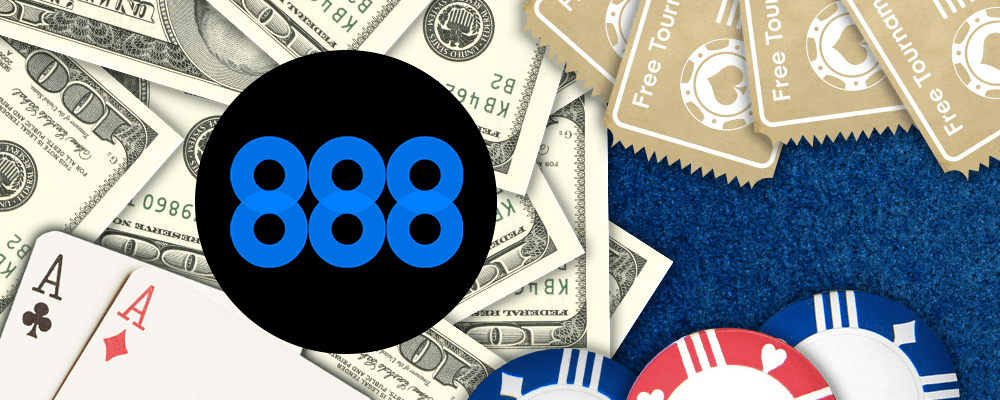Бездепозитный бонус на 888 покер
